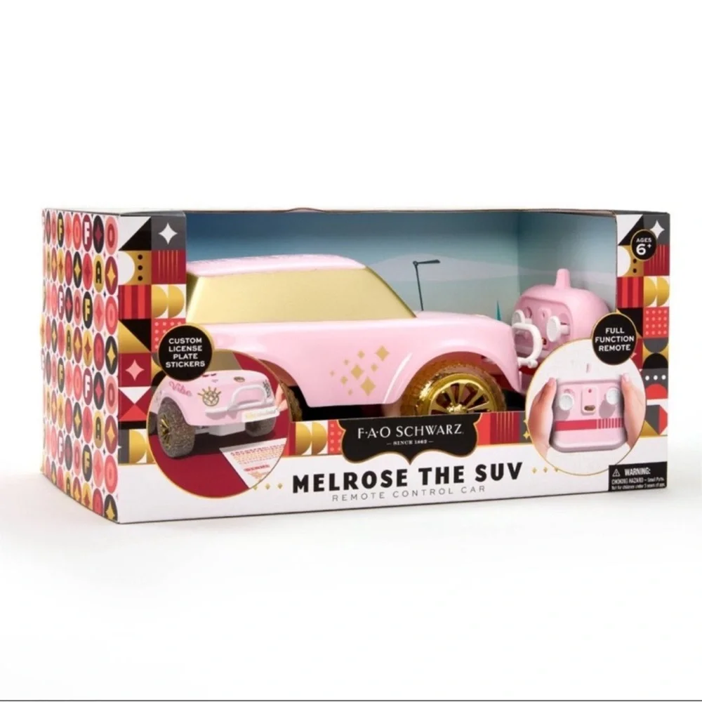 FAO Schwarz Melrose The SUV Remote Control Car: Battery-Powered Pink RC Vehicle